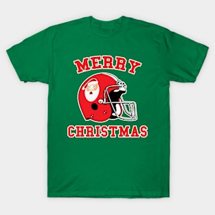 Surprised Santa 80s Profile Helmet T-Shirt